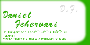 daniel fehervari business card